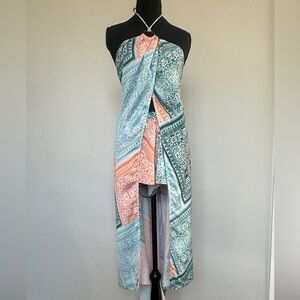 NWT - Anthropologie Split Halter Top and Short, Size L